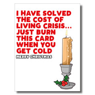Burn This Christmas Card